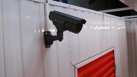 Caméra de surveillance installée dans le centre HOMEBOX Andorra la Vella.