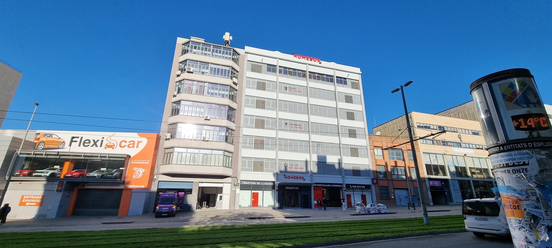 Multi-storey HOMEBOX building in urban district at HOMEBOX Barcelona Esplugues, Av. De Cornella 130, Esplugues de Llobregat